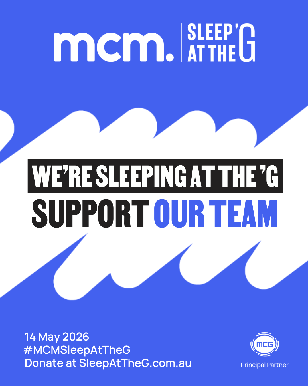 Social tile - team blue