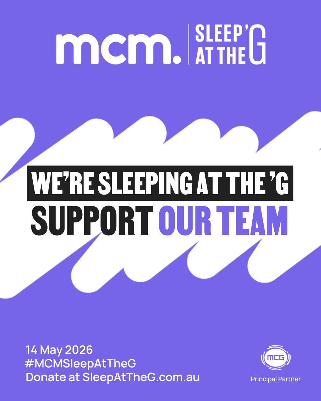 Social tile - team purple